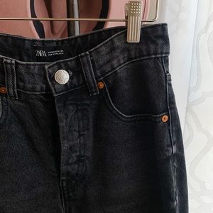 Zara Straight-leg High Wasted Jeans